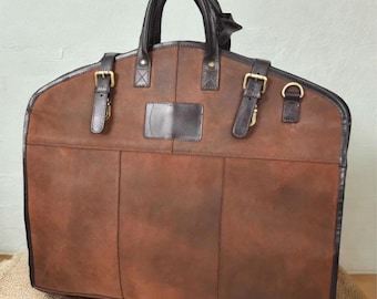 Housse pour costume en cuir, Housse de voyage pour vêtements, Housse de costume en cuir, Housse pour vêtements de voyage d'affaires, Housse pour costume de mariage, Sac de voyage pour homme