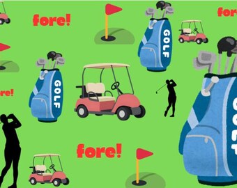 Golf Themed Wrapping Paper #1
