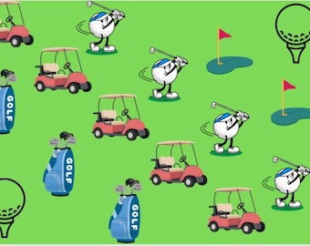 ゴルフをテーマにした包装紙テンプレート