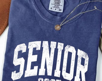 Chemise Comfort Colors Senior 2027, Chemise de l'obtention du diplôme d'études secondaires, Chemise de la promotion 2027, Cadeau universitaire senior, Chemise de fin d'études