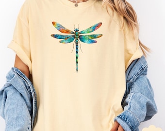 T-shirt à fleurs Comfort Colors® Bluebird, chemise rose bleue et lys blancs, t-shirt oiseau botanique, chemise à fleurs cottagecore, cadeau pour amoureux de la nature