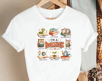 Chemise accro aux livres, T-shirt amateur de lecture, T-shirt lecteur confortable, chemise rat de bibliothèque, cadeau pour professeur de lecture, chemise âme livresque, t-shirt un chapitre de plus