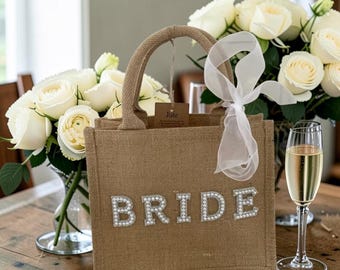 Bolso de mano para la novia, regalo para despedida de soltera, bolso de playa para bodas, bolso para la luna de miel de la futura novia, regalo para despedida de soltera, bolso para damas de honor