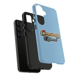 LGBTQ | Tough Phone Case | Conveniently Different | Light Blue | iPhone And Samsung