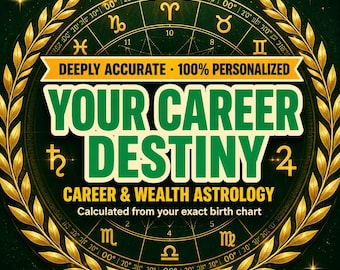 Career & Wealth Astrology Reading + 2026-2027 Forecast | Personalized Natal Chart, Same-Day PDF