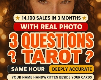 Tarotconsult met 3 vragen | Liefde, geld, carrière, ex, ja of nee, consult op dezelfde dag
