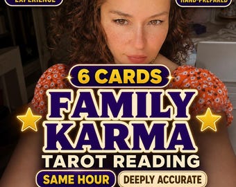 Family Karma Tarot Reading, 6 Ancestral Healing, Generational Patterns, Bloodline Lineage, Same Hour