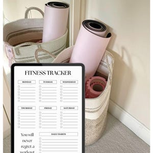 Weekly Fitness Tracker Workout Planner Fitness Schedule Exercise Habits