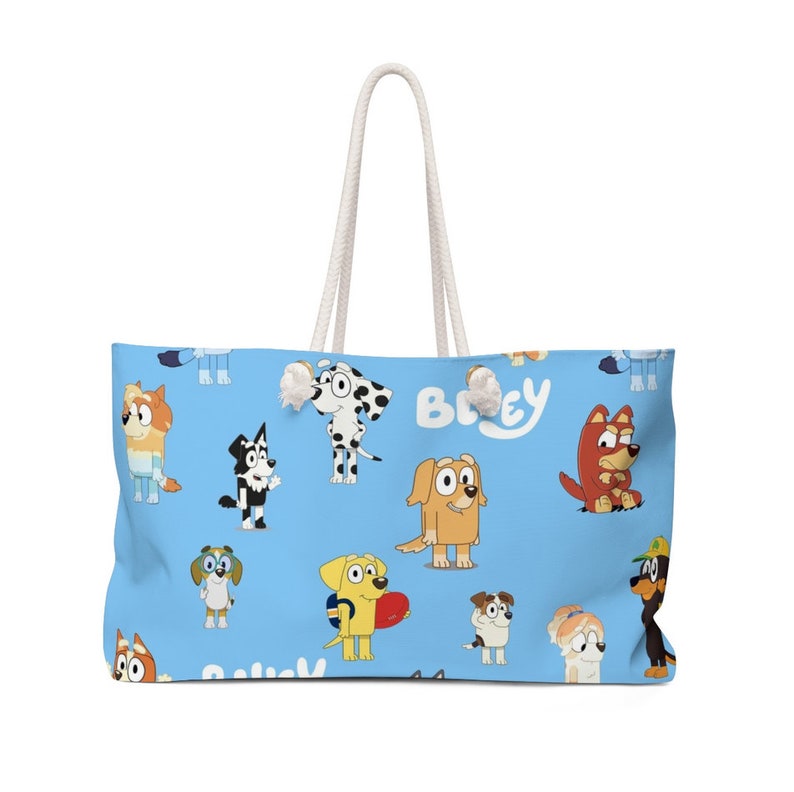 Bluey Weekender Bag Bluey Tote Bag Bluey Disney Bag Disney Etsy