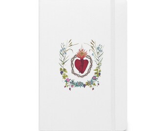 Sacred Heart of Jesus Journal, Catholic Prayer Notebook, Christian Writing Journal, Religious Gift for Her