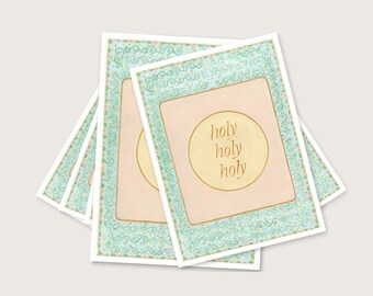 Holy Greeting Cards | Christian Scripture Art Cards, Religious Stationery Gift, Catholic Note Cards Pack of 10