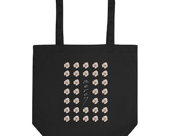 Mercy Organic Cotton Tote Bag | Literary Book Tote Bag, Poetry Art Canvas Bag, Eco Friendly Shopper Bag, Gift for Readers & Writers