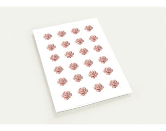 Pink Watercolor Rose Pattern Greeting Cards 10, Romantic Rose Stationery | Gift for Garden Lovers, Flower Enthusiasts, Moms, Teachers