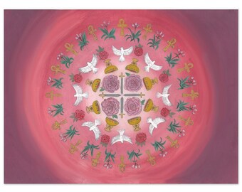 Mary Magdalene Mandala Original Fine Art Print