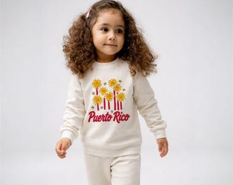 Puerto Rico Toddler Sweatshirt: Palm Tree Pullover, Cozy Caribbean Apparel