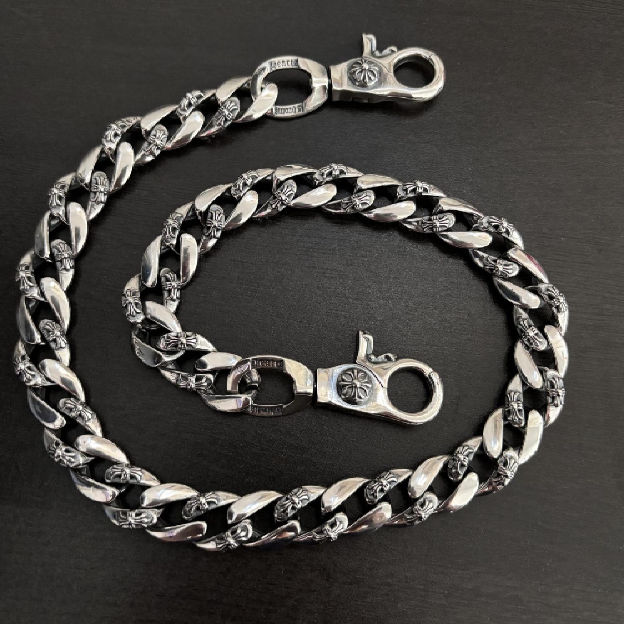 小物 vintage Wallet chain SILVER 925 Vintage Wallet Chain - Etsy Canada
