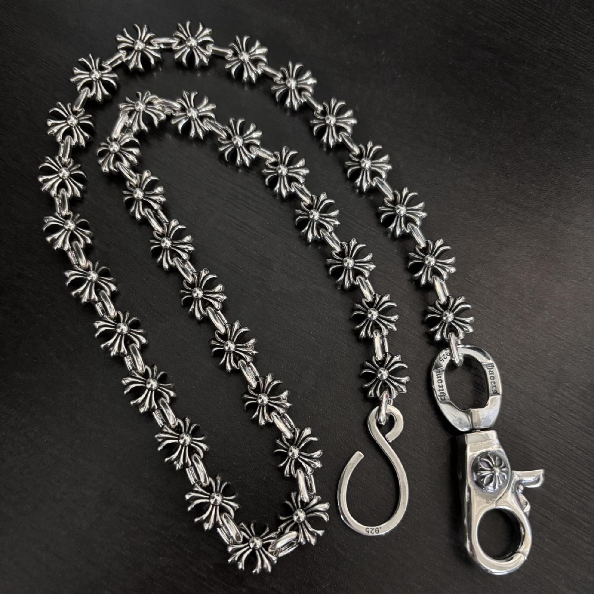 Chrome Hearts Wallet Chain 925 - Etsy Chrome Hearts Wallet Chain 925 - Etsy