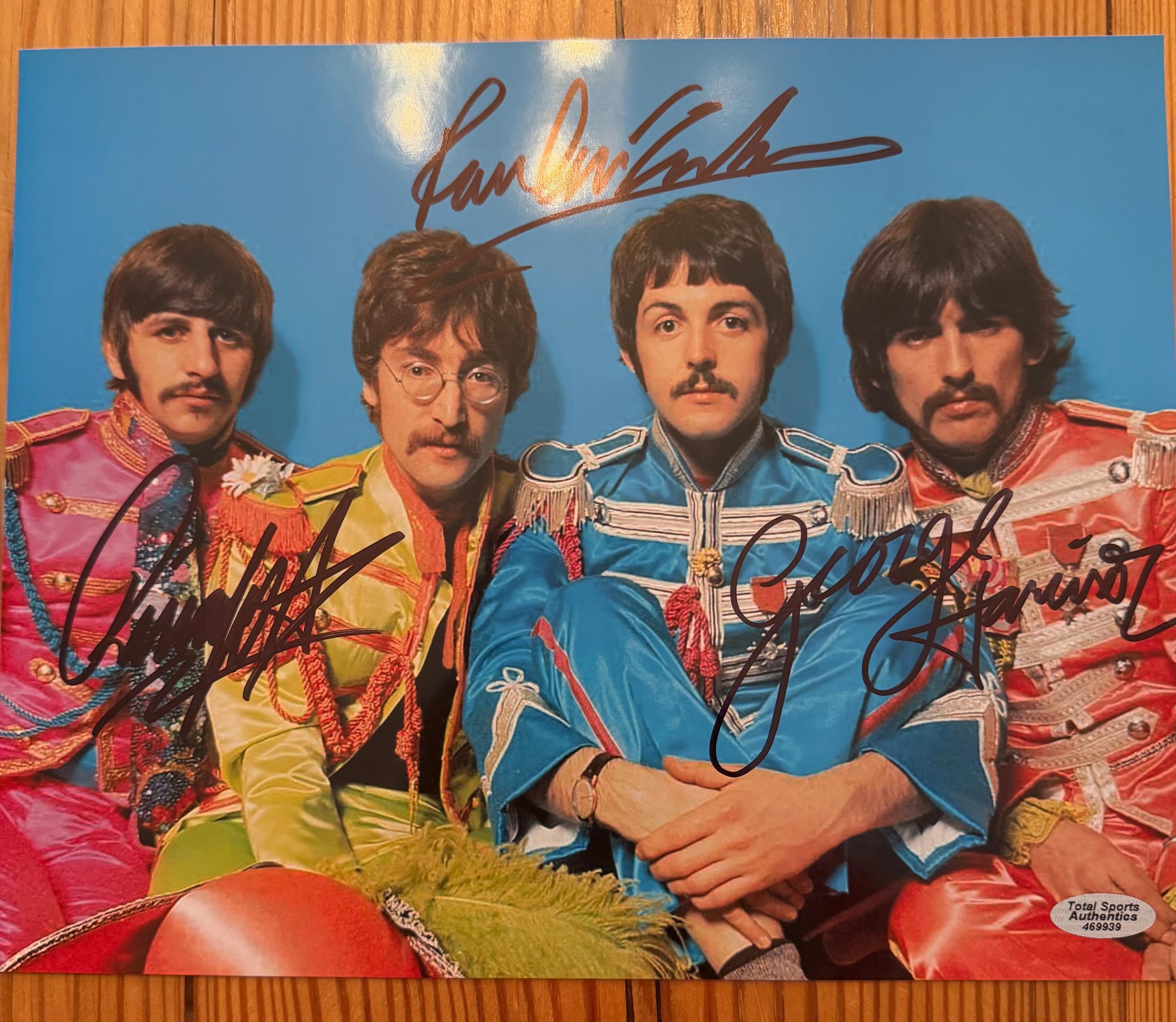 ザ・ビートルズ リンゴ・スター 直筆サイン入り写真　sb2 ザ・ビートルズ リンゴ・スター 直筆サイン入り写真 sb2 Ringo starr