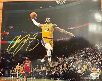 Signiertes Lebron James Foto (8x10) mit COA