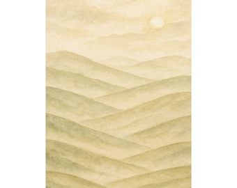 Watercolor Wall Art Poster, Modern Home Decor, Gallery Print, Vertical Art, Premium Matte Poster