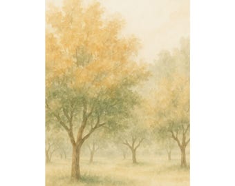 Watercolor Wall Art Poster, Modern Home Decor, Gallery Print, Vertical Art, Premium Matte Poster
