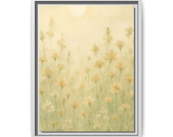 Watercolor Framed Canvas, Premium Wall Art, Home Decor, Living Room Gallery Piece, Framed Print