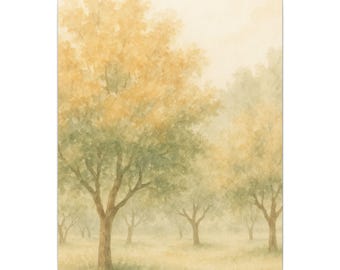 Watercolor Canvas Print, Stretched Gallery Wrap, Modern Wall Art, Home Decor, Premium Canvas