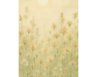 Watercolor Wall Art Poster, Modern Home Decor, Gallery Print, Vertical Art, Premium Matte Poster