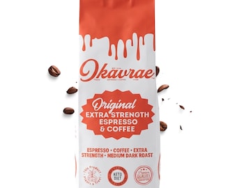 Okavrae™ Original Extra Strength Espresso & Coffee | Medium-Dark Roast | Low Bitterness | High Caffeine