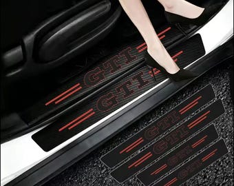 Protetor de soleira de porta para carro Golf GTI, novo, resistente a arranhões *4 unidades.