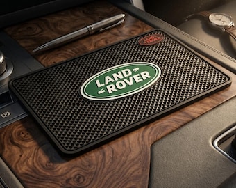 Brand new Land Rover Non Slip Dashboard Phone Pad + *10 Land Rover Badge Sticker Set Defender Discovery Velar Evoque