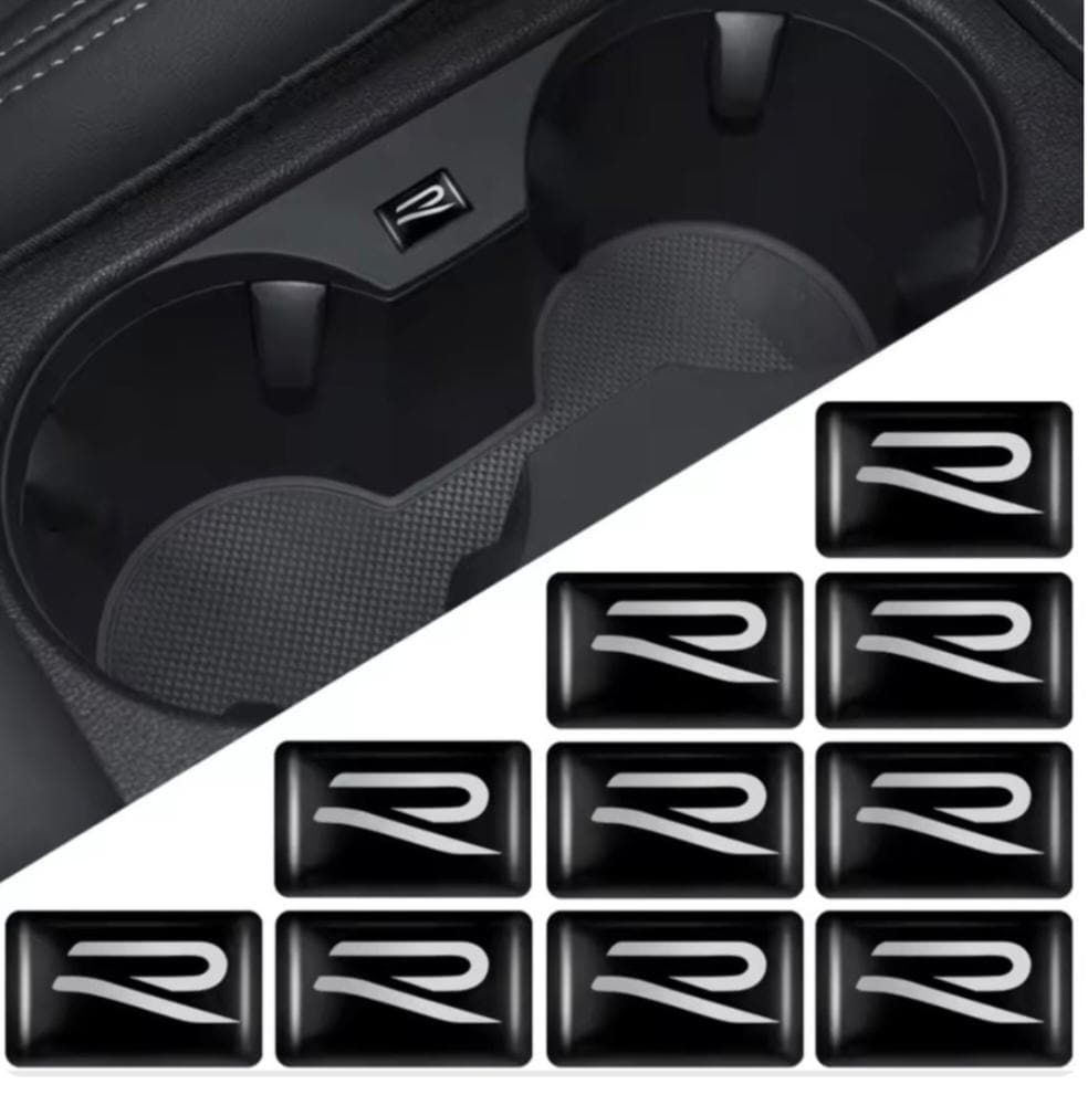 New *2 Golf R Badge Sticker Set Interior Exterior Badges + *4 Tyre ...