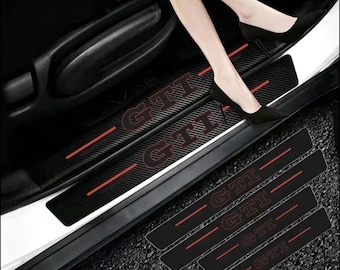 Protetor de soleira de porta para carro Golf GTI, novo, resistente a arranhões *4 unidades.