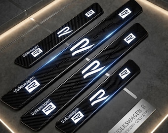 Brand new R Line *4 Door Sill Protector Scuff Guard Step Cover Set MK4 MK5 MK6 MK7 MK8 Golf Tiguan T-cross Polo Touareg