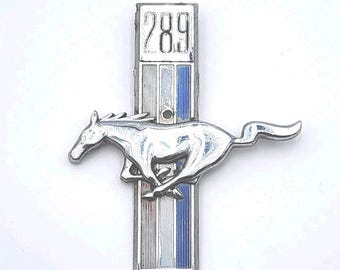Emblema/insignia de guardabarros para Ford Mustang 289 de 1965-68, modelo C7ZB-16C228-B, lado izquierdo, FoMoCo