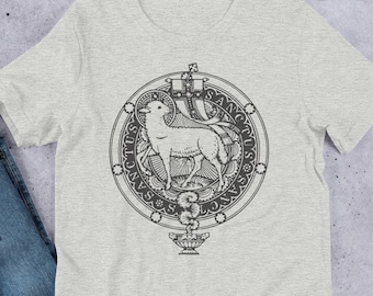 Agnus Dei Kunst | Sanctus | Lateinische Messe | Traditionelles katholisches T-Shirt | Geschenke