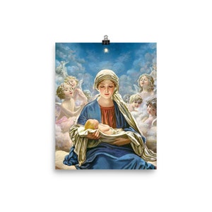 Star of Bethlehem Wall Art | Vintage Christmas Art Print | The Nativity Photo Paper Poster