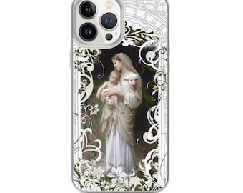 Catholic iPhone Case | Bouguereau iPhone Case | Virgin Mary | iPhone 8 Case | iPhone 7 Case | iPhone X Case | Confirmation gift | Christmas