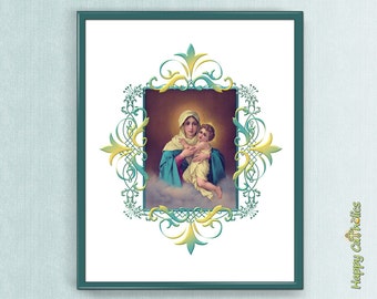 Catholic Art // MTA - Our Lady of Schoenstatt 8"x10" Print