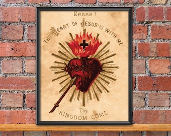 Catholic Art // Sacred Heart of Jesus Print