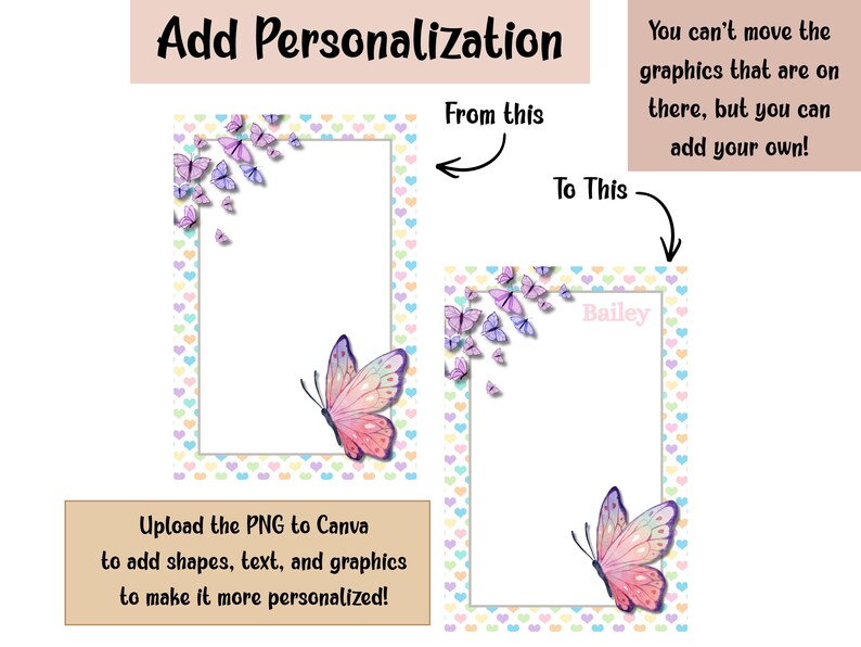 Butterfly Notepad Printable Bundle | Pretty Pastel Stationery | to Do ...