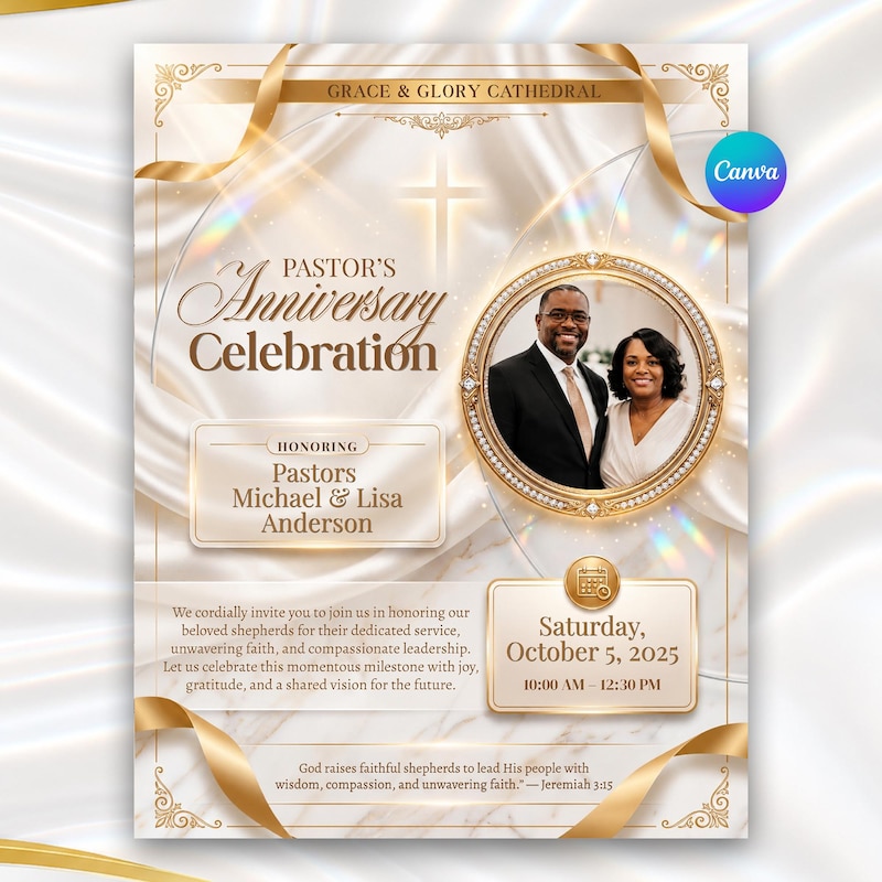 Church Usher Anniversary Program - Etsy