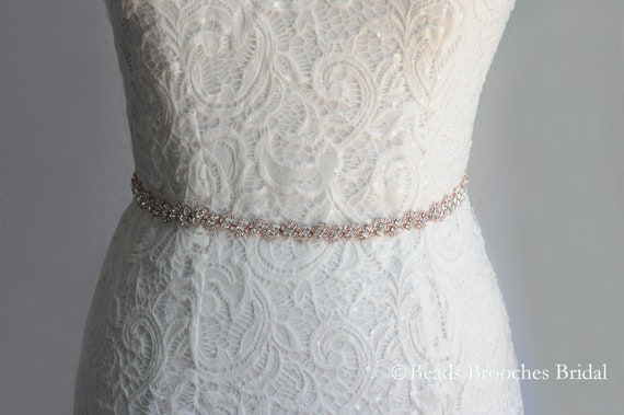 Herringbone Pattern Rhinestone Belt Wedding Belt Rhinestone Etsy