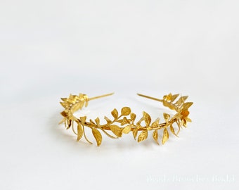 Gold Leaf Headband | Grecian Headband | Gold Headband | Gold Leaf Crown | Leaf Headpiece | Greek Goddess Tiara | Gold Leaf Tiara