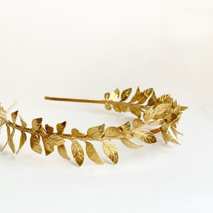 German Antique Style Leaf Hair Accessory, Gold Leaf Wedding Hair Comb ...