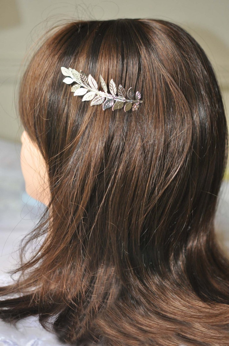 Rose Gold Leaf Hair Comb Wedding Hair CombBridal Hair Etsy