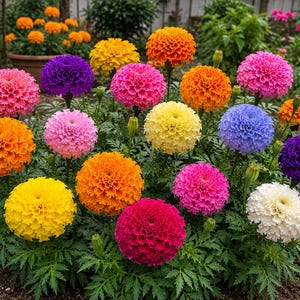Mix di semi di calendula colorati per aiuole / Fiori estivi brillanti / Semi per giardino domestico USA