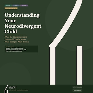 Att förstå ditt neurodivergenta barn | Autism ADHD AuDHD-guide för föräldrar | Efter diagnos | Utskrivbar PDF