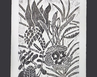 Plant Portrait (Original Woodcut)
