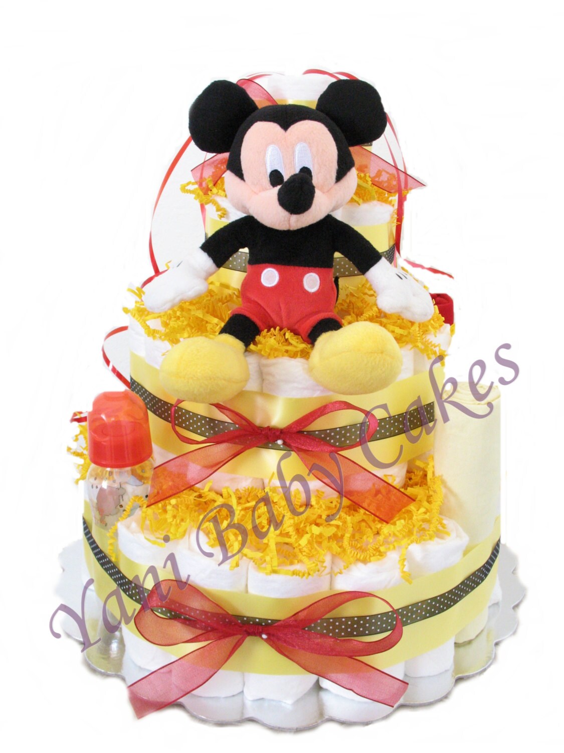 Baby Diaper Cake Shower Centerpiece /Sale Mouse Deluxe Diaper Etsy